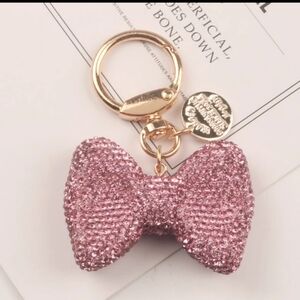 🆕Pink Blinging Bow Keychain/Purse Charm